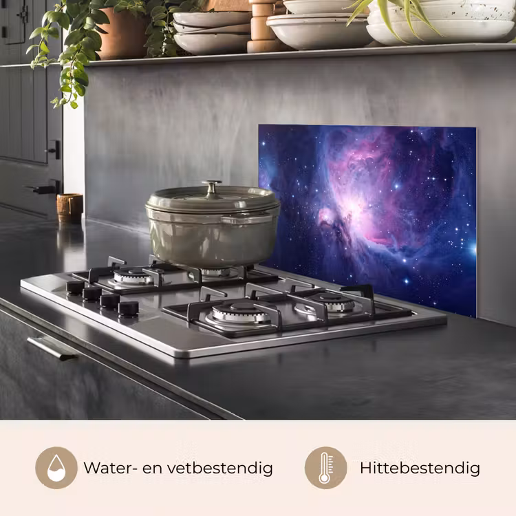 Spatscherm keuken - Ruimte - Sterren - Kleurrijk — 2