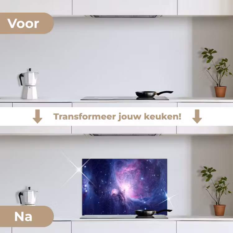 Spatscherm keuken - Ruimte - Sterren - Kleurrijk — 7
