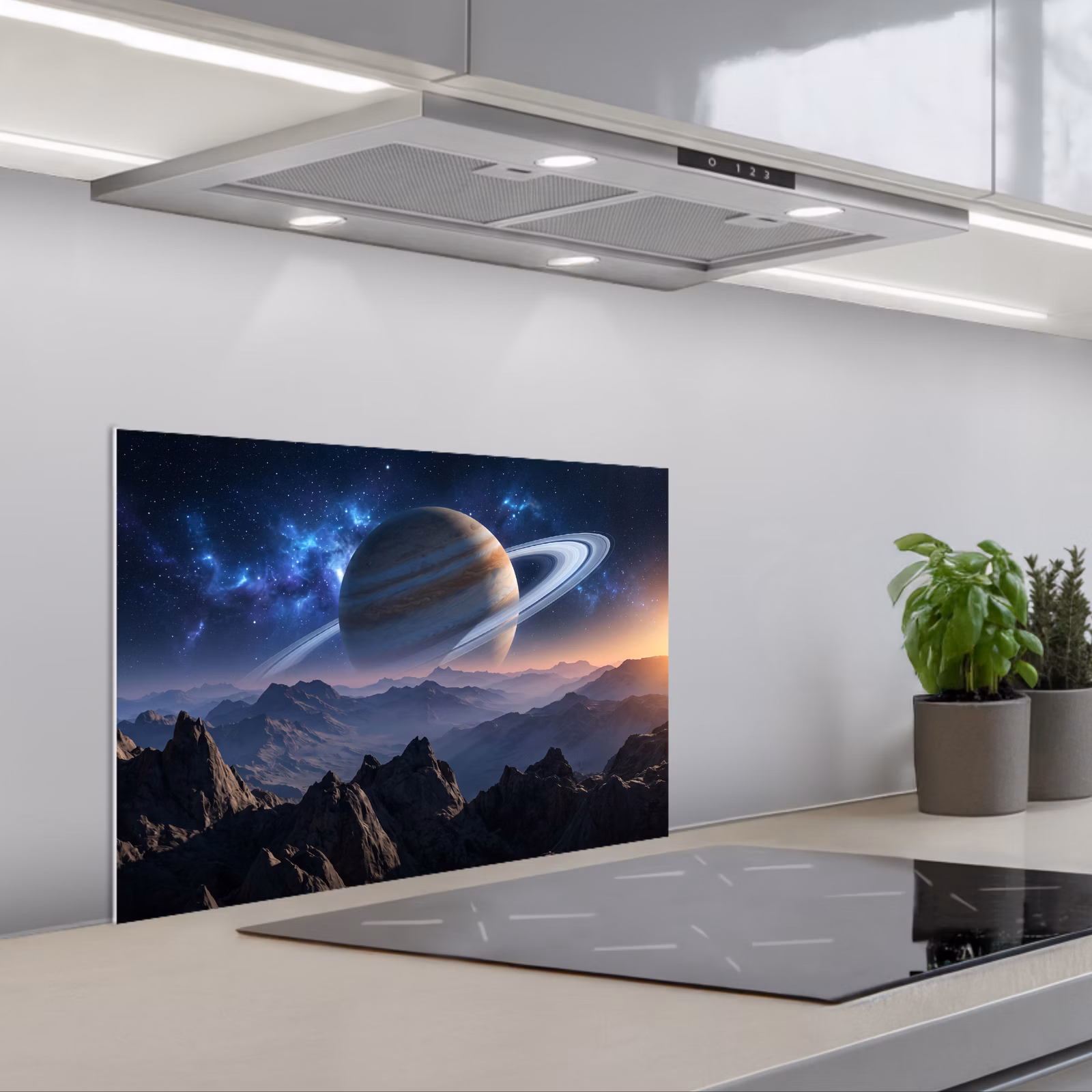 Spatscherm keuken - Fantasy - Kosmos - Landschap — 1