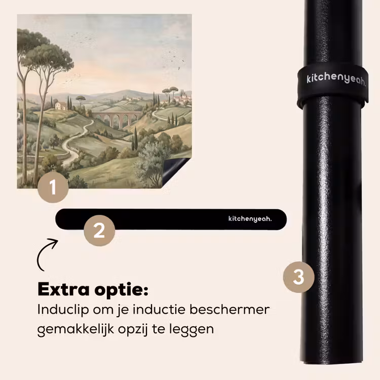 Inductie beschermer - Landschap - Heuvels - Zandpad - Groen — 8