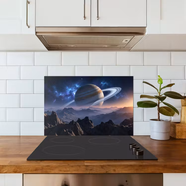Spatscherm keuken - Fantasy - Kosmos - Landschap — 3
