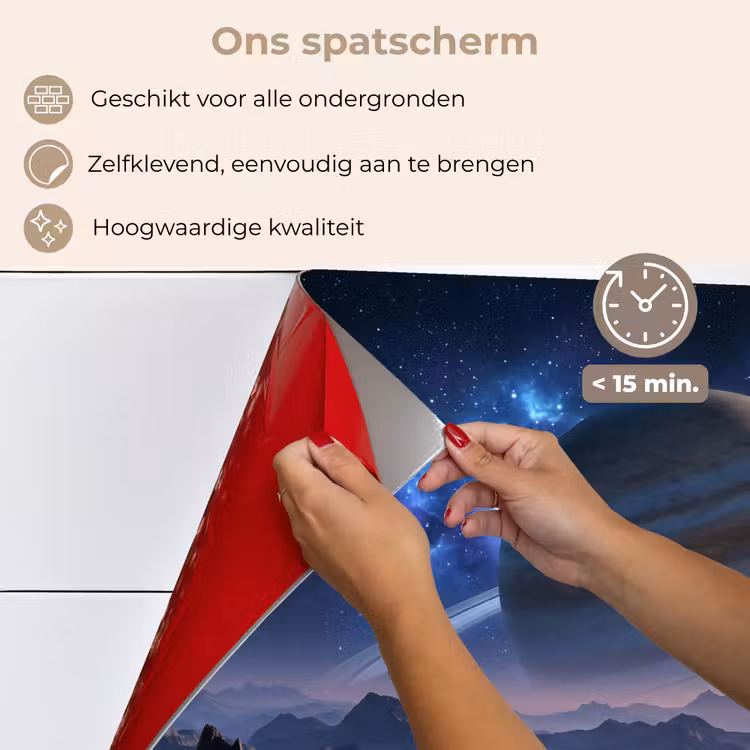 Spatscherm keuken - Fantasy - Kosmos - Landschap — 4