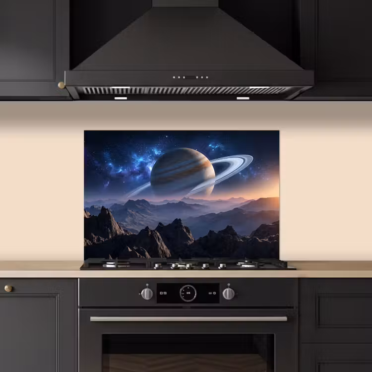 Spatscherm keuken - Fantasy - Kosmos - Landschap — 5