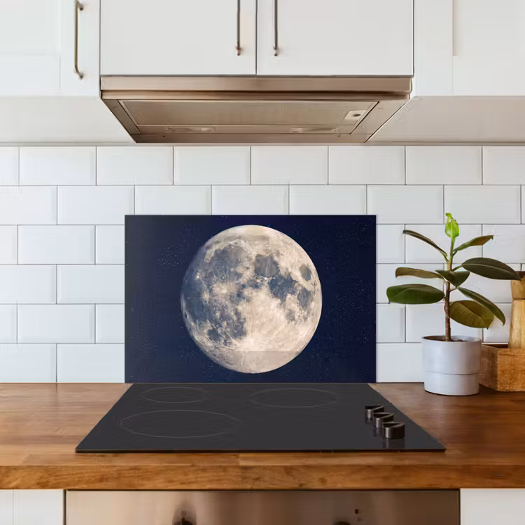 Spatscherm keuken - Ruimte - Maan - Kosmos — 3