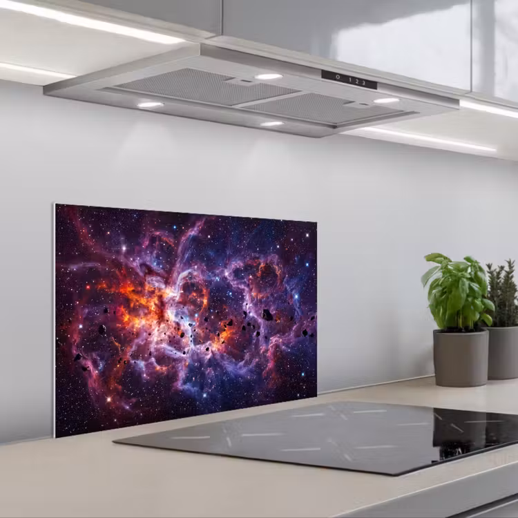Spatscherm keuken - Space - Stars - Abstract - Colorful — 1