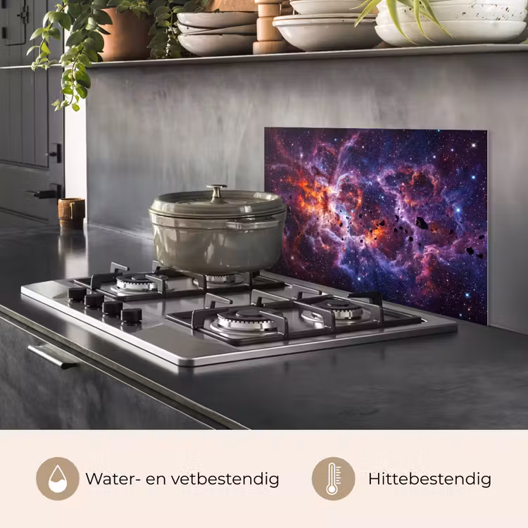 Spatscherm keuken - Space - Stars - Abstract - Colorful — 2