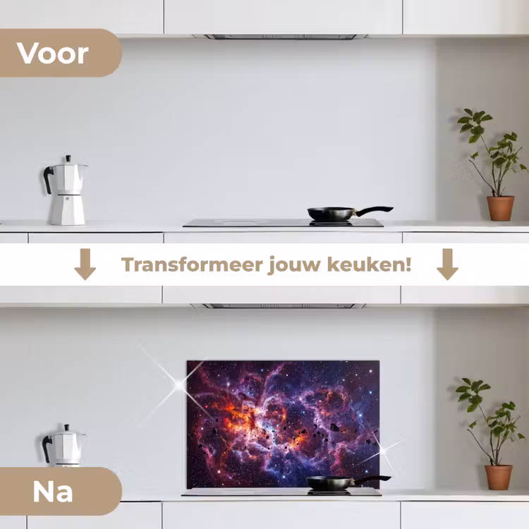Spatscherm keuken - Space - Stars - Abstract - Colorful — 7
