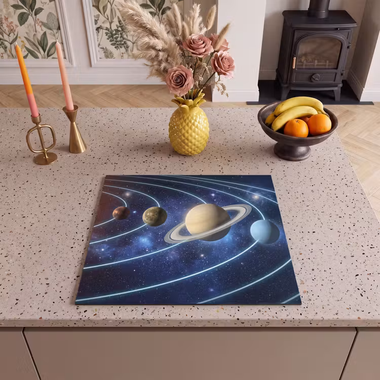Inductie beschermer - Ruimte - Zonnestelsel - Blauw — 3