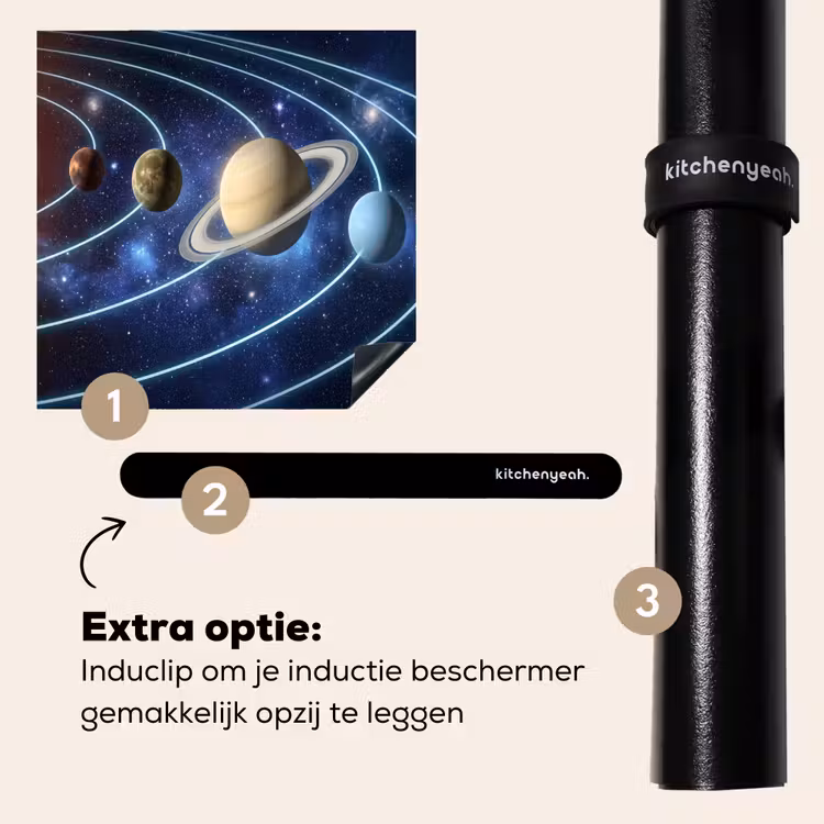 Inductie beschermer - Ruimte - Zonnestelsel - Blauw — 8