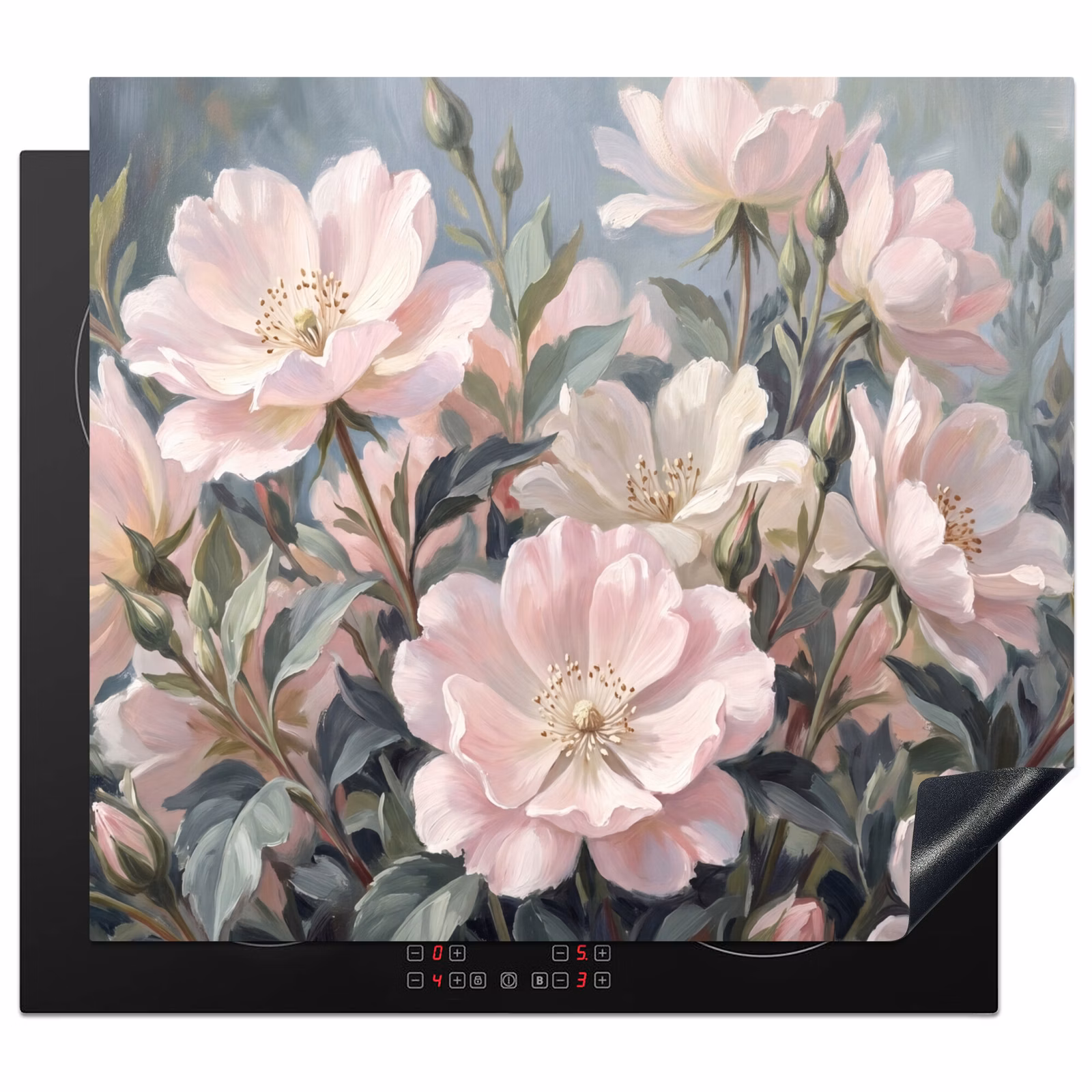 Inductie beschermer - Rozen - Illustratie - Roze — 1