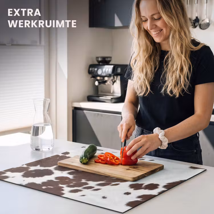 Inductie beschermer - Koeienhuid - Klassiek - Bruin — 5