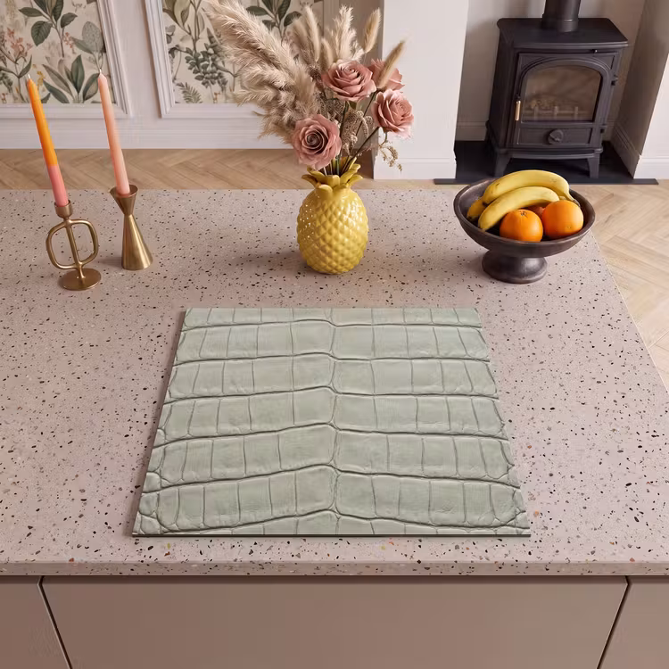 Inductie beschermer - Krokodillenleer - Schubben - Groen — 3