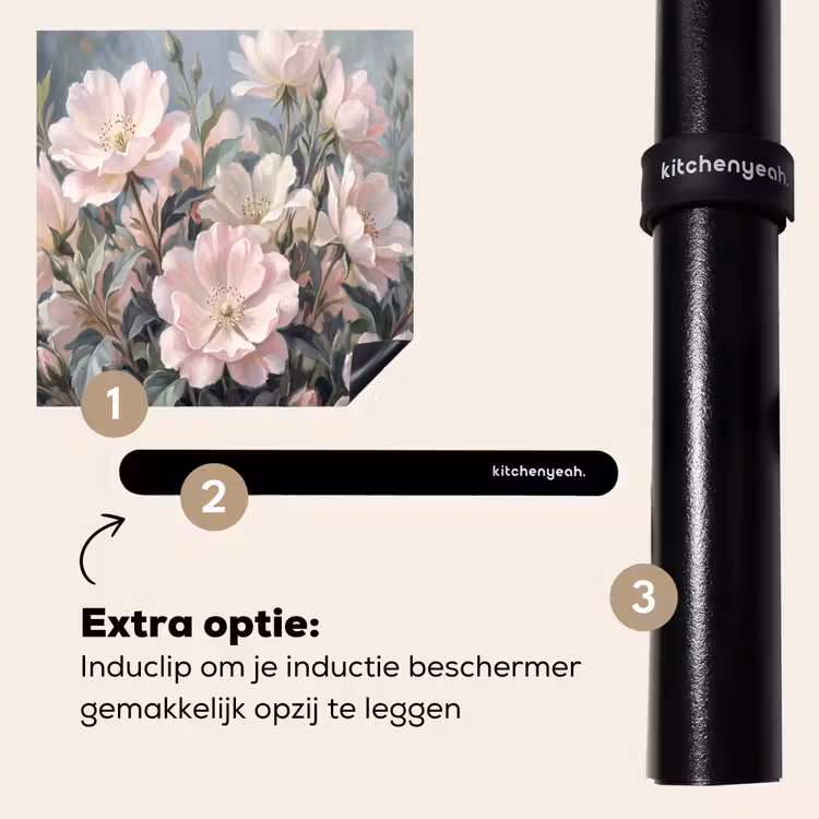 Inductie beschermer - Rozen - Illustratie - Roze — 8