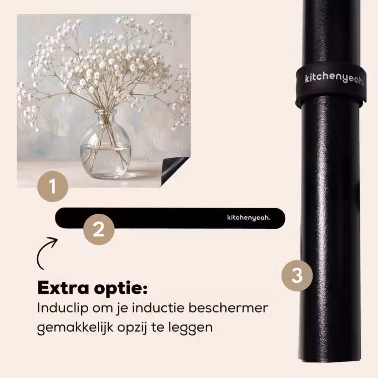 Inductie beschermer - Vaas - Gipskruid - Wit — 8