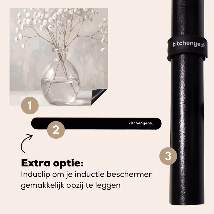 Inductie beschermer - Gipskruid - Vaas - Wit — 8