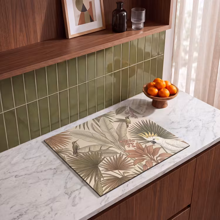 Inductie beschermer - Tropisch - Vogels - Beige — 4
