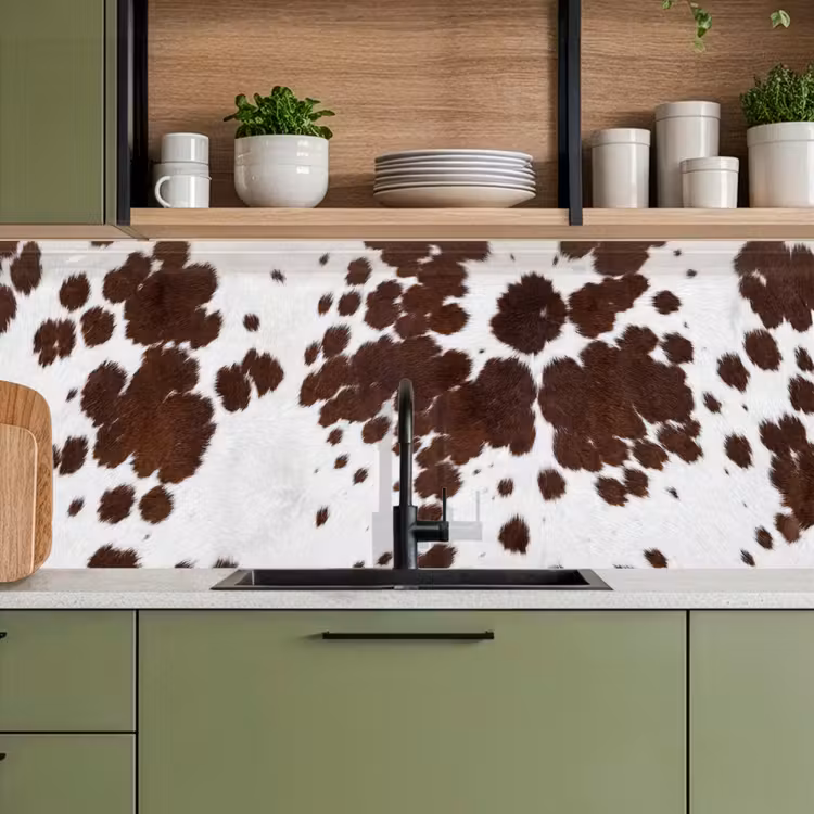 Keuken achterwand - Koeienhuid - Klassiek - Bruin — 7