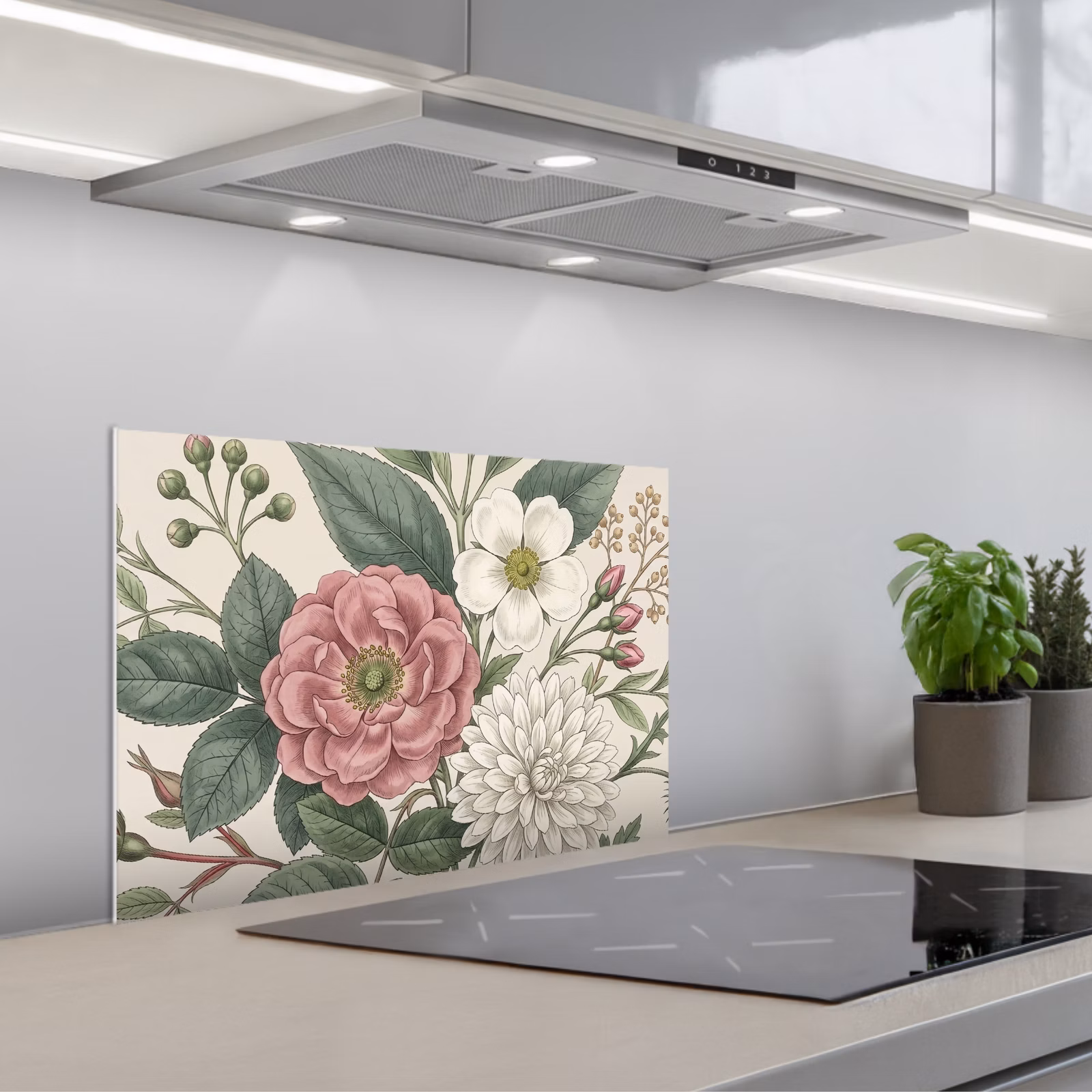 Spatscherm keuken - Romantisch - Design - Kleurrijk — 1