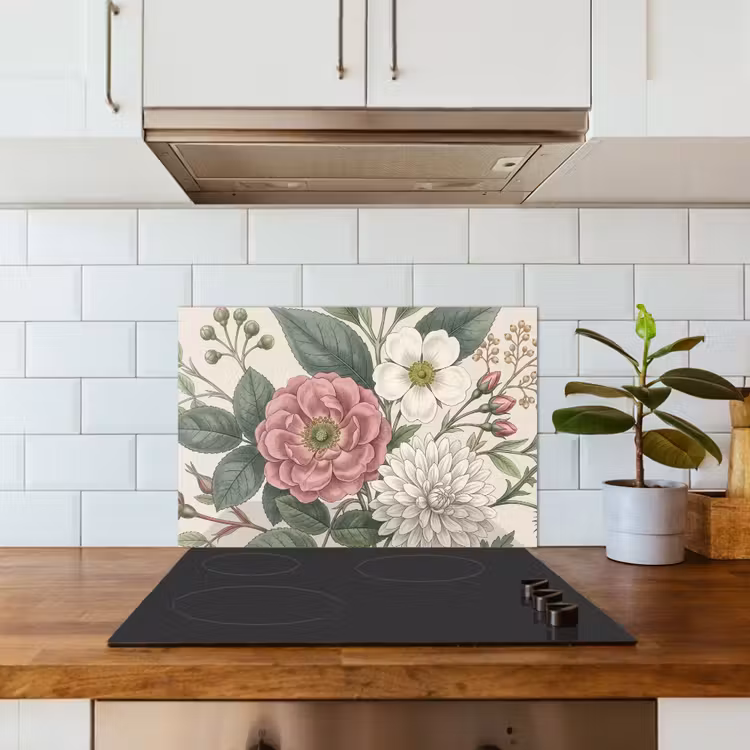 Spatscherm keuken - Romantisch - Design - Kleurrijk — 3