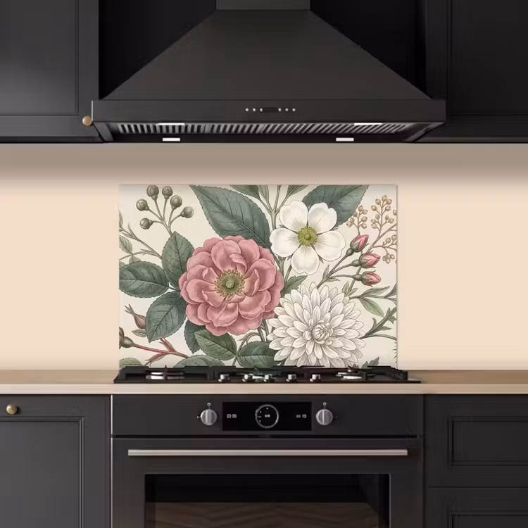 Spatscherm keuken - Romantisch - Design - Kleurrijk — 5