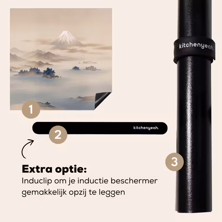 Inductie beschermer - Japans - Landschap - Beige — 8