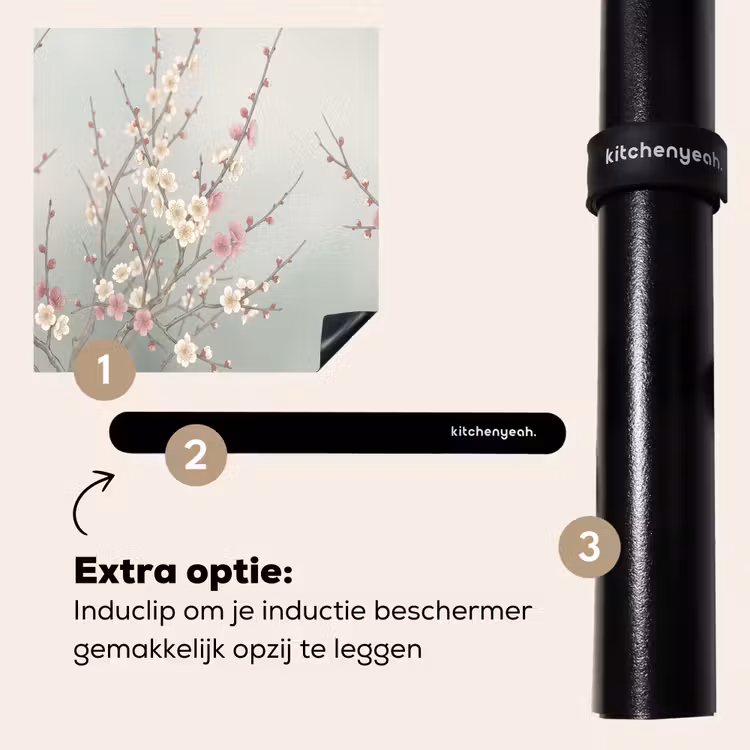 Inductie beschermer - Kersen - Bloesem - Groen — 8