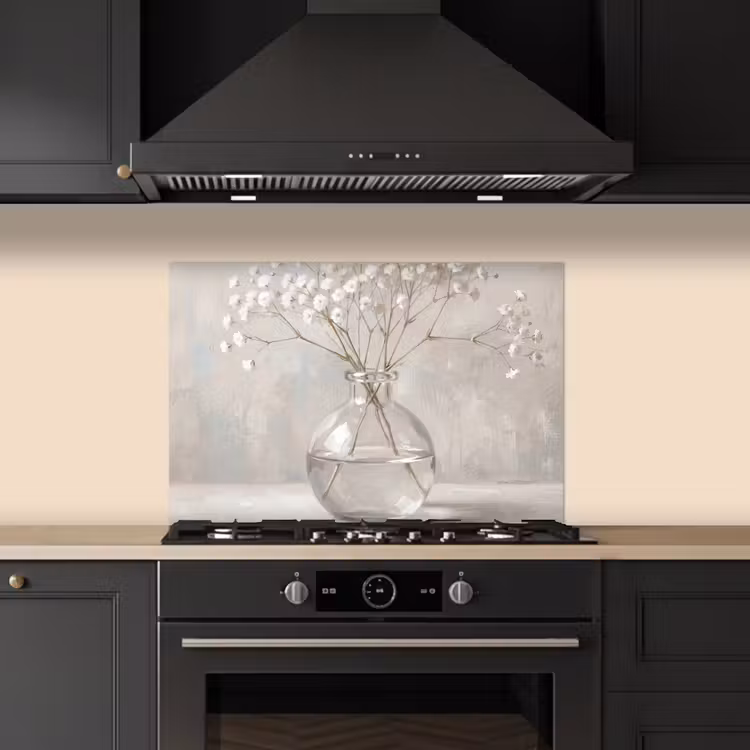 Spatscherm keuken - Gipskruid - Vaas - Wit — 5