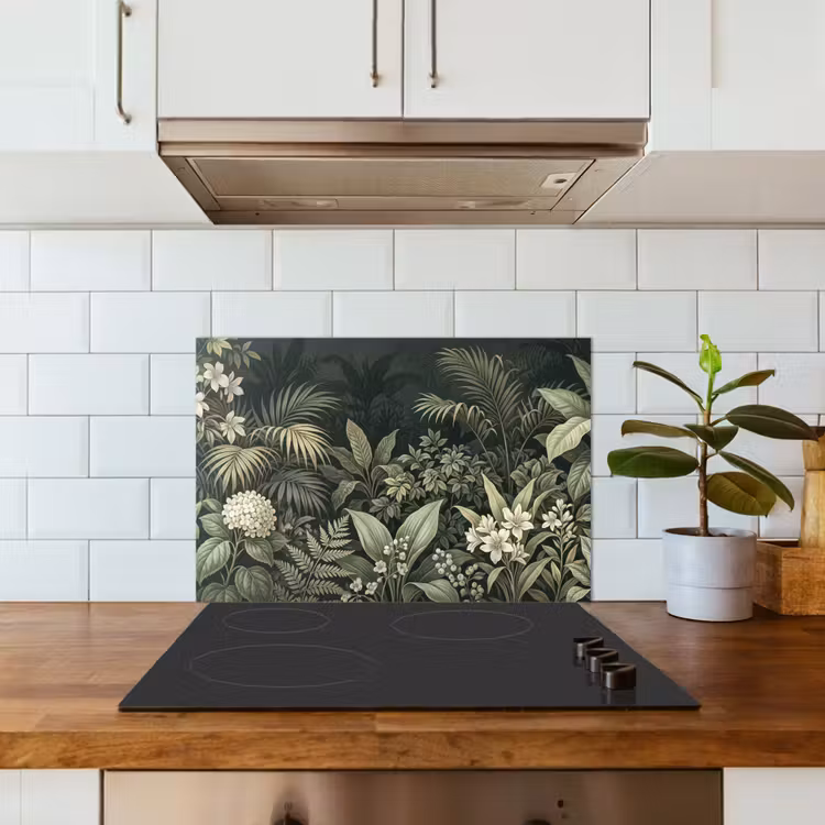 Spatscherm keuken - Jungle - Bladeren - Botanisch - Groen — 3