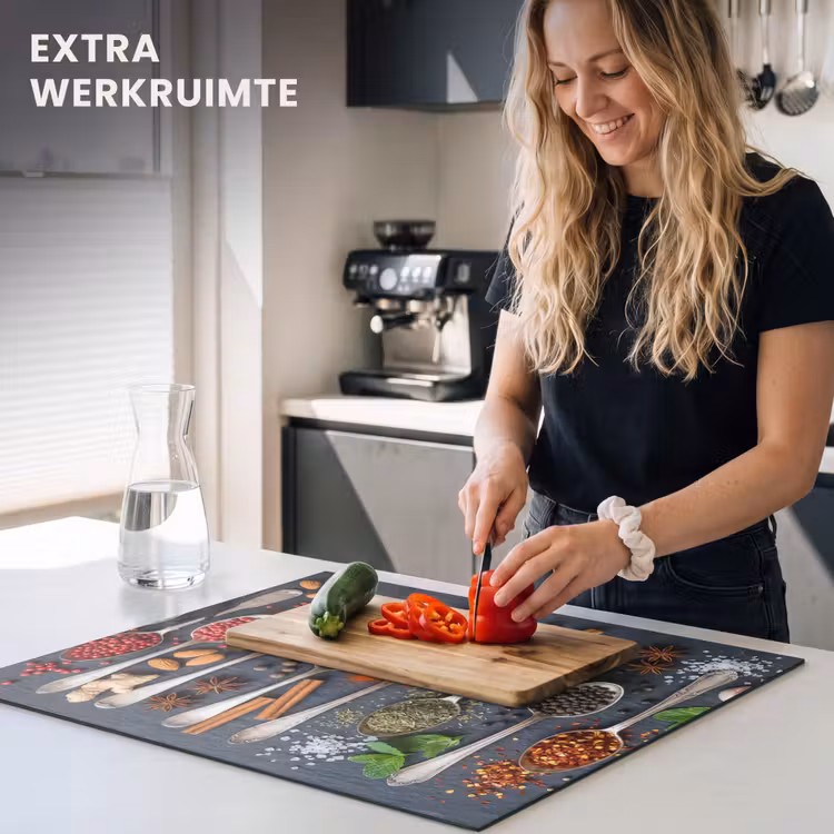Inductie beschermer - Kruiden - Lepels - Culinair - Kleurrijk - Sfeervol — 5