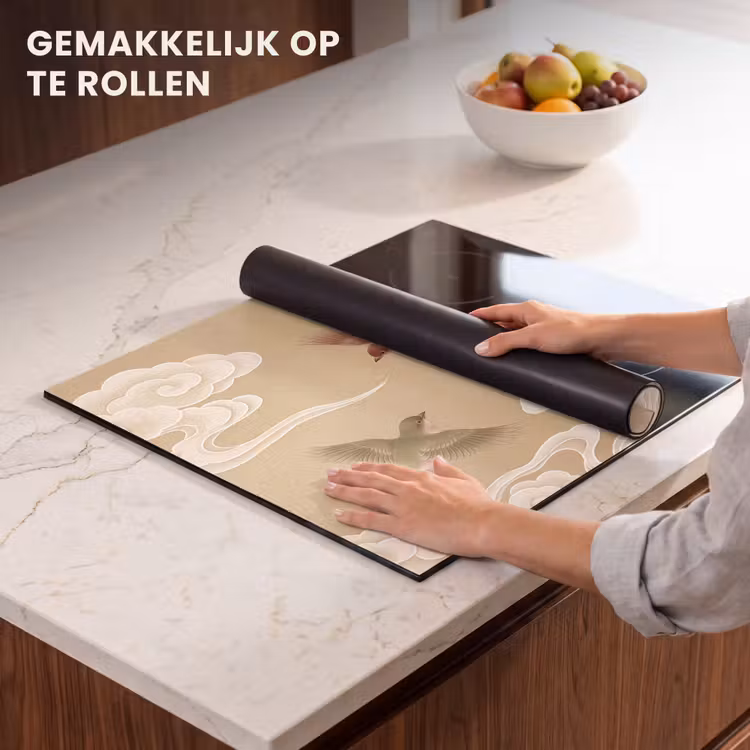 Inductie beschermer - Vogels - Vliegen - Beige — 7