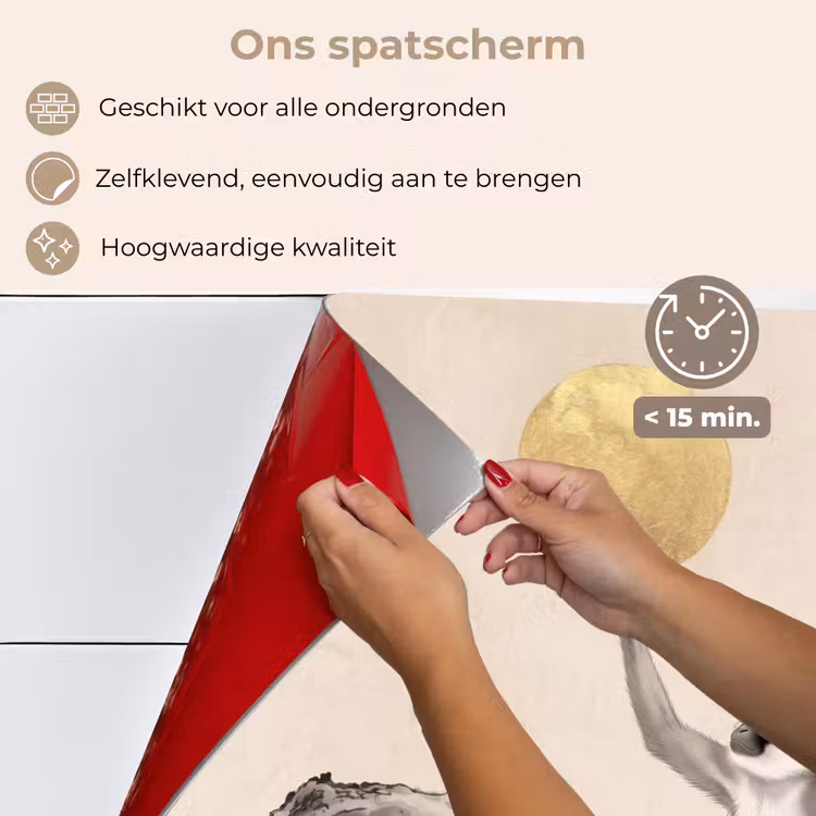 Spatscherm keuken - Aap - Maan - Goud — 4