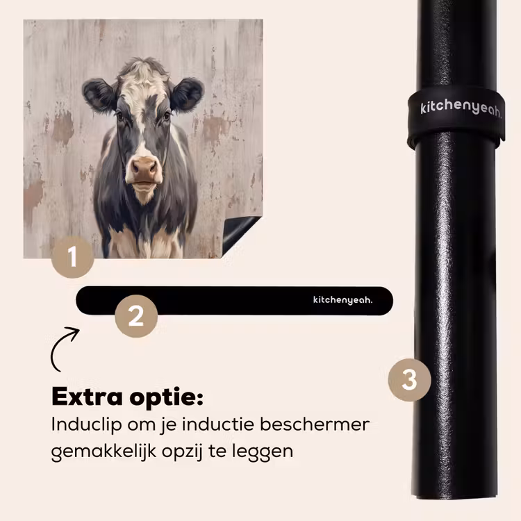 Inductie beschermer - Koe - Portret - Dieren - Modern — 8