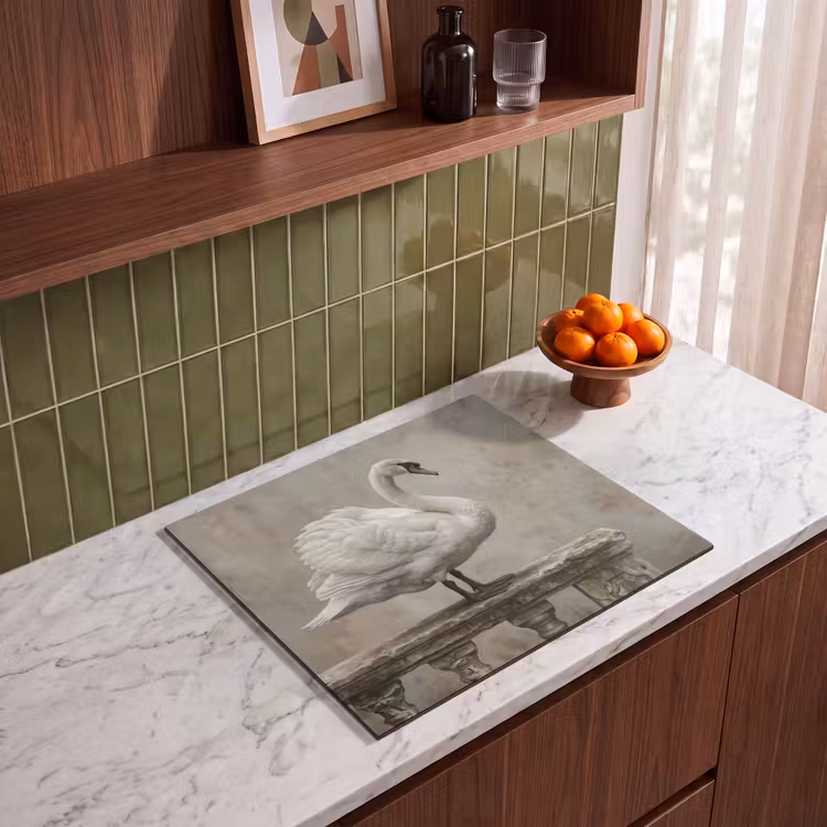 Inductie beschermer - Zwaan - Elegant - Dieren - Wit — 4