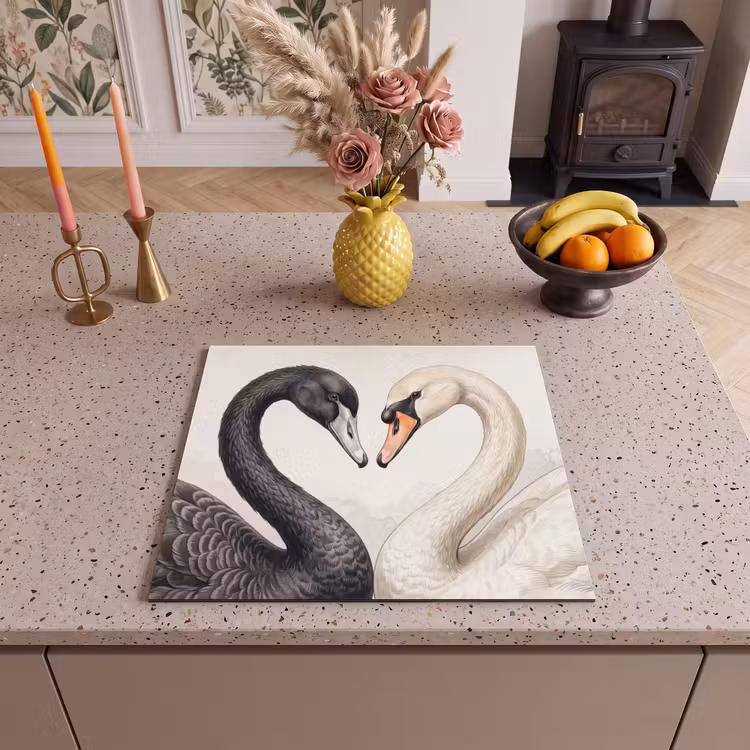 Inductie beschermer - Zwanen - Hartvorm - Dieren — 3