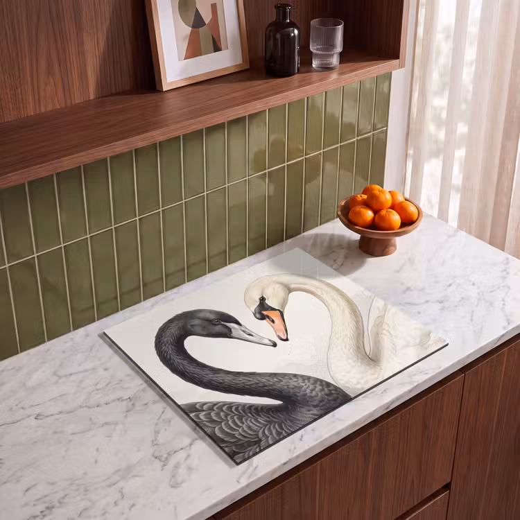 Inductie beschermer - Zwanen - Hartvorm - Dieren — 4