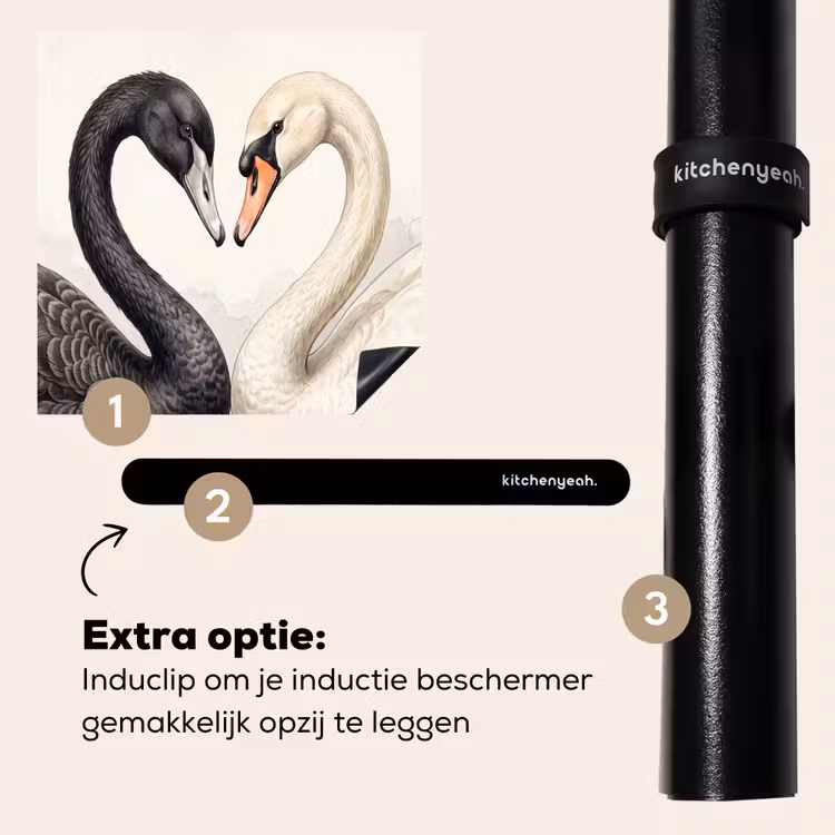 Inductie beschermer - Zwanen - Hartvorm - Dieren — 8