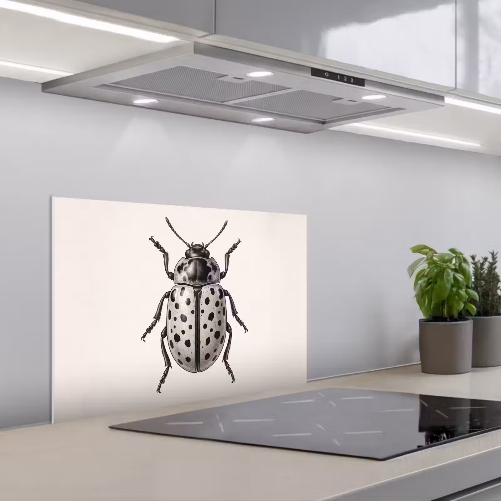 Spatscherm keuken - Kever - Insect - Vintage — 1