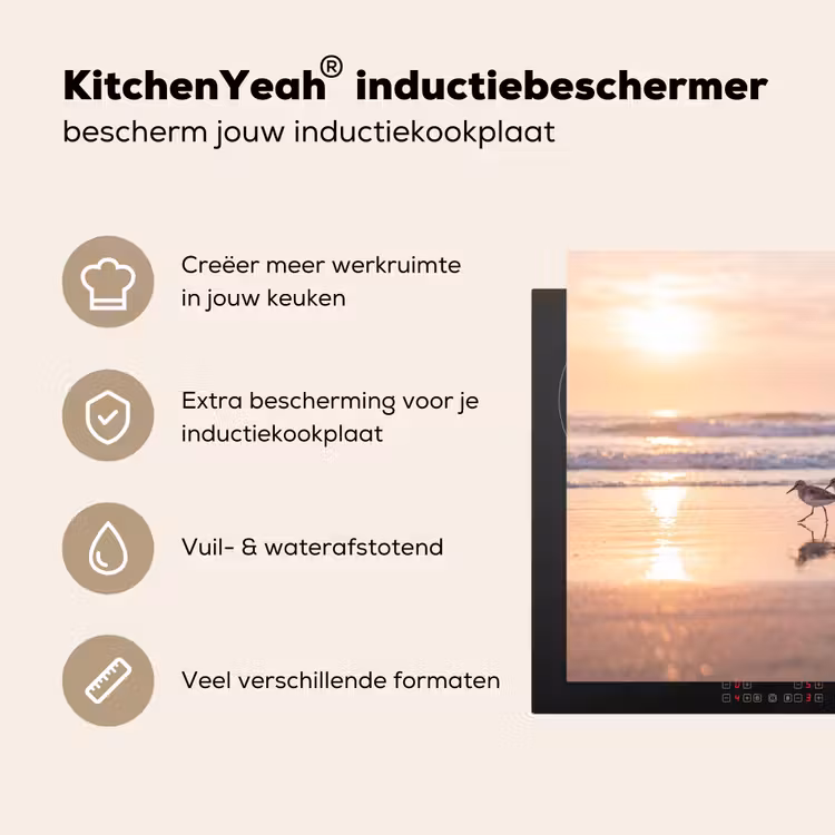 Inductie beschermer - Zee - Vogels - Strand — 5