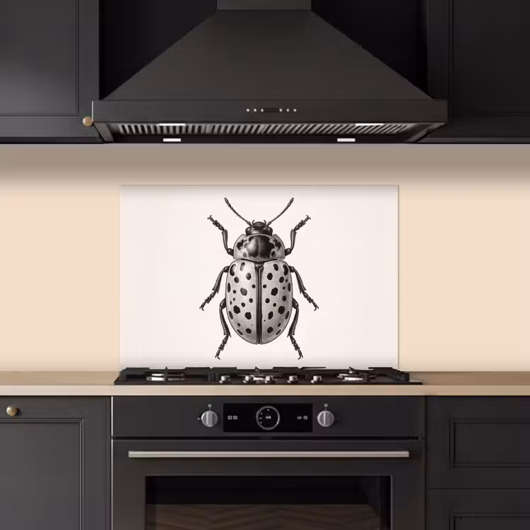 Spatscherm keuken - Kever - Insect - Vintage — 5