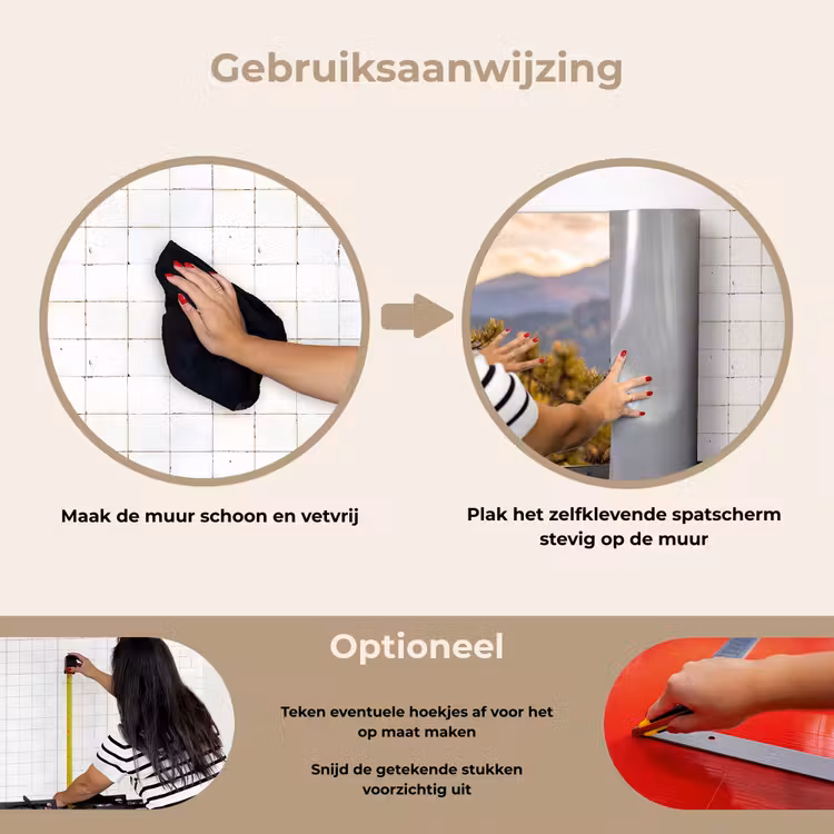 Spatscherm keuken - Zeearend - Boom - Bergen - Groen — 6