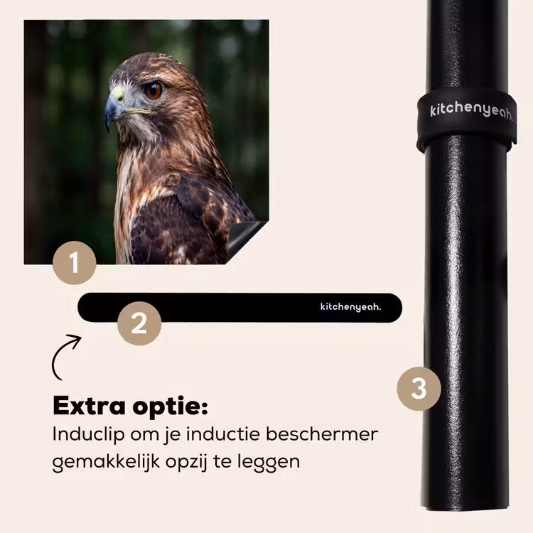 Inductie beschermer - Buizerd - Roofvogel - Natuur - Bruin — 8