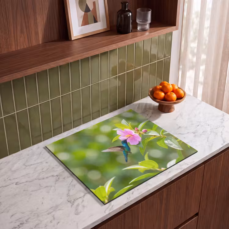 Inductie beschermer - Kolibrie - Bloem - Natuur - Groen — 4