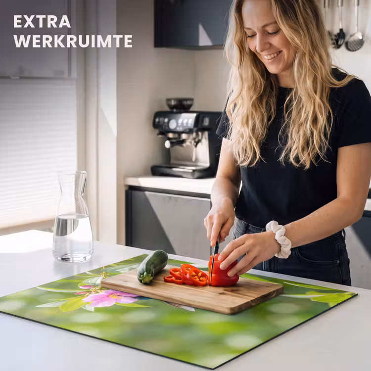 Inductie beschermer - Kolibrie - Bloem - Natuur - Groen — 5