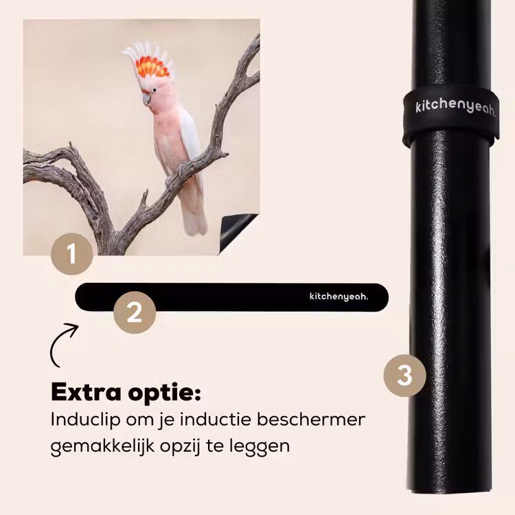 Inductie beschermer - Papagaai - Tak - Roze — 8