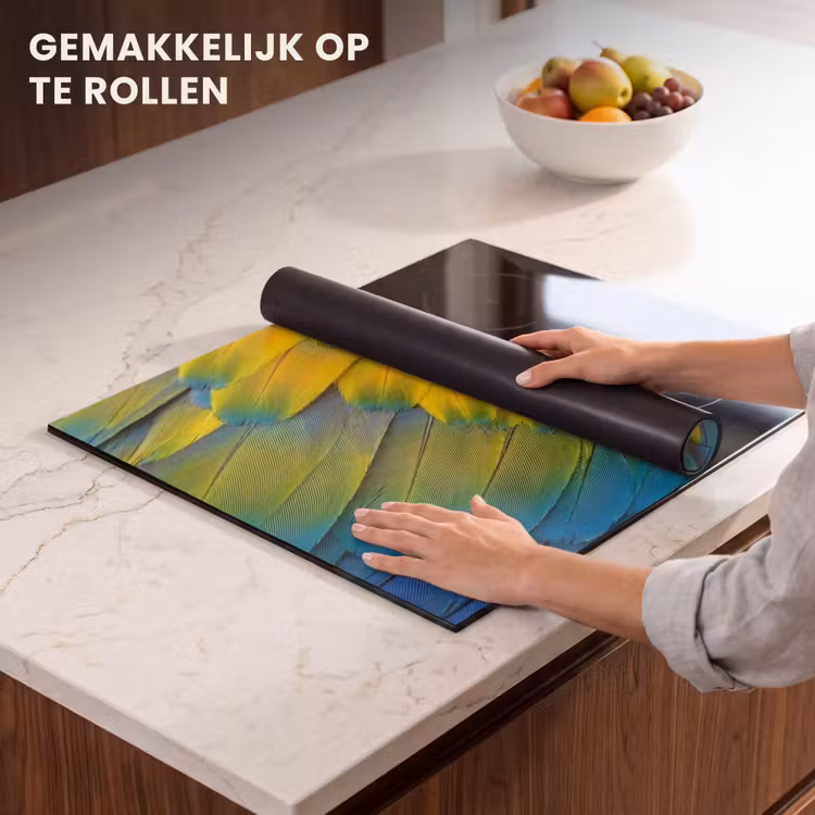 Inductie beschermer - Veren - Ara - Kleurrijk — 7