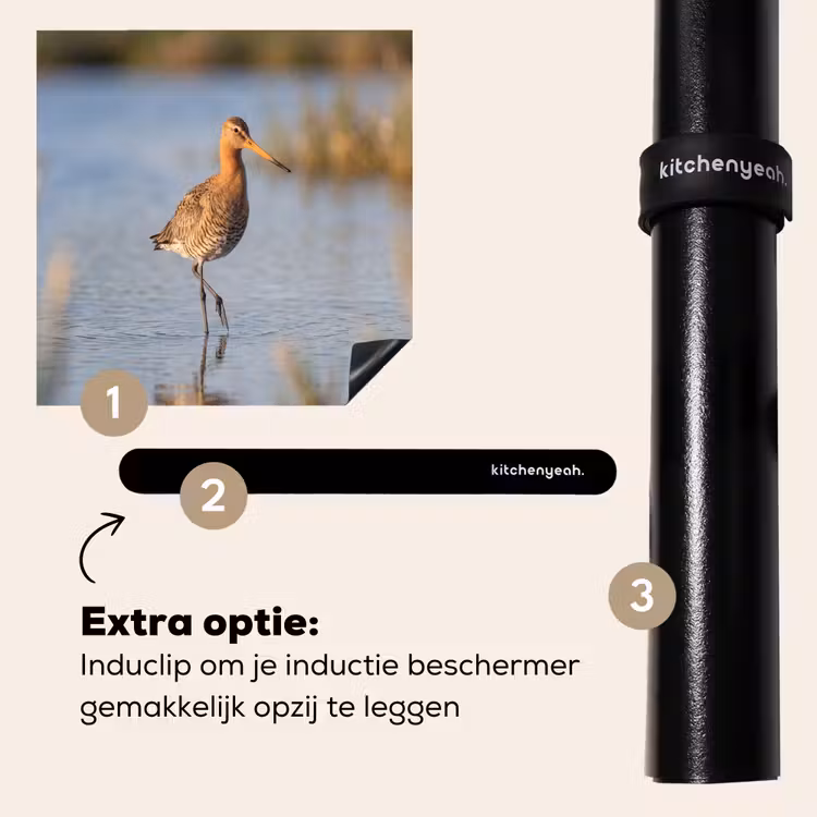 Inductie beschermer - Vogel - Steltloper - Water - Natuur — 8