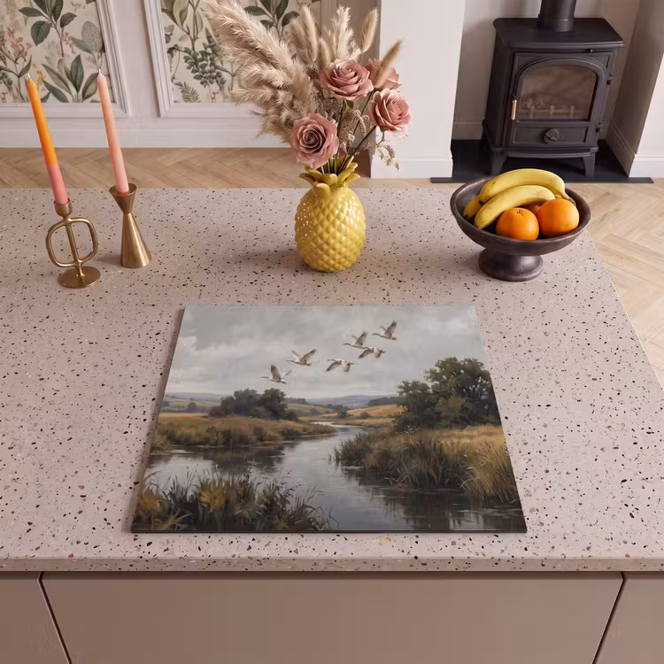 Inductie beschermer - Eenden - Rivier - Landschap - Vlucht - Nostalgisch — 3