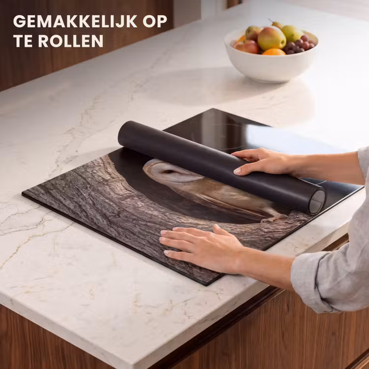 Inductie beschermer - Kerkuil - Boom - Natuur - Bruin — 7