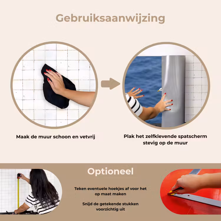 Spatscherm keuken - Zeemeeuw - Oceaan - Blauw — 6