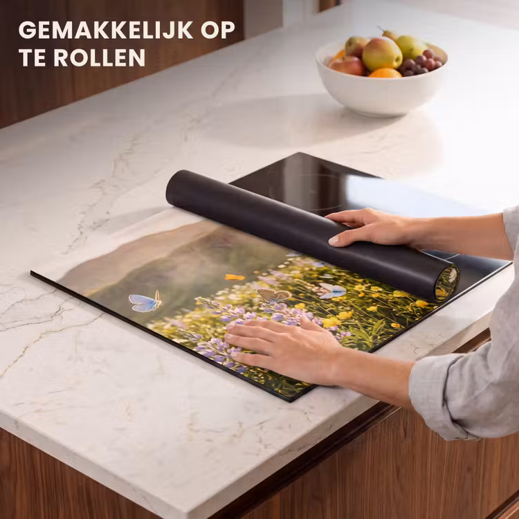 Inductie beschermer - Vlinders - Waterval - Bloemenveld — 7